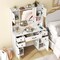 White Vanity Set with LED Mirror, Charging Station & Ample Storage